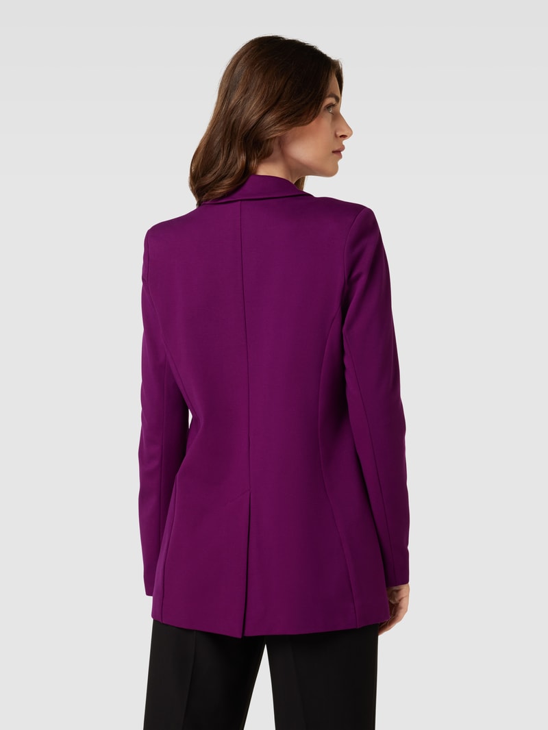 Longblazer mit Knopfverschluss in aubergine