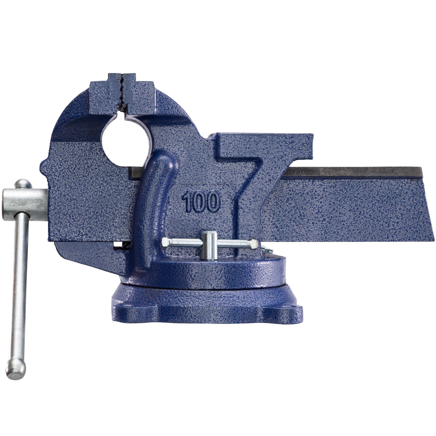 tectake Schraubstock Schraubstock 360° drehbar mit Amboss