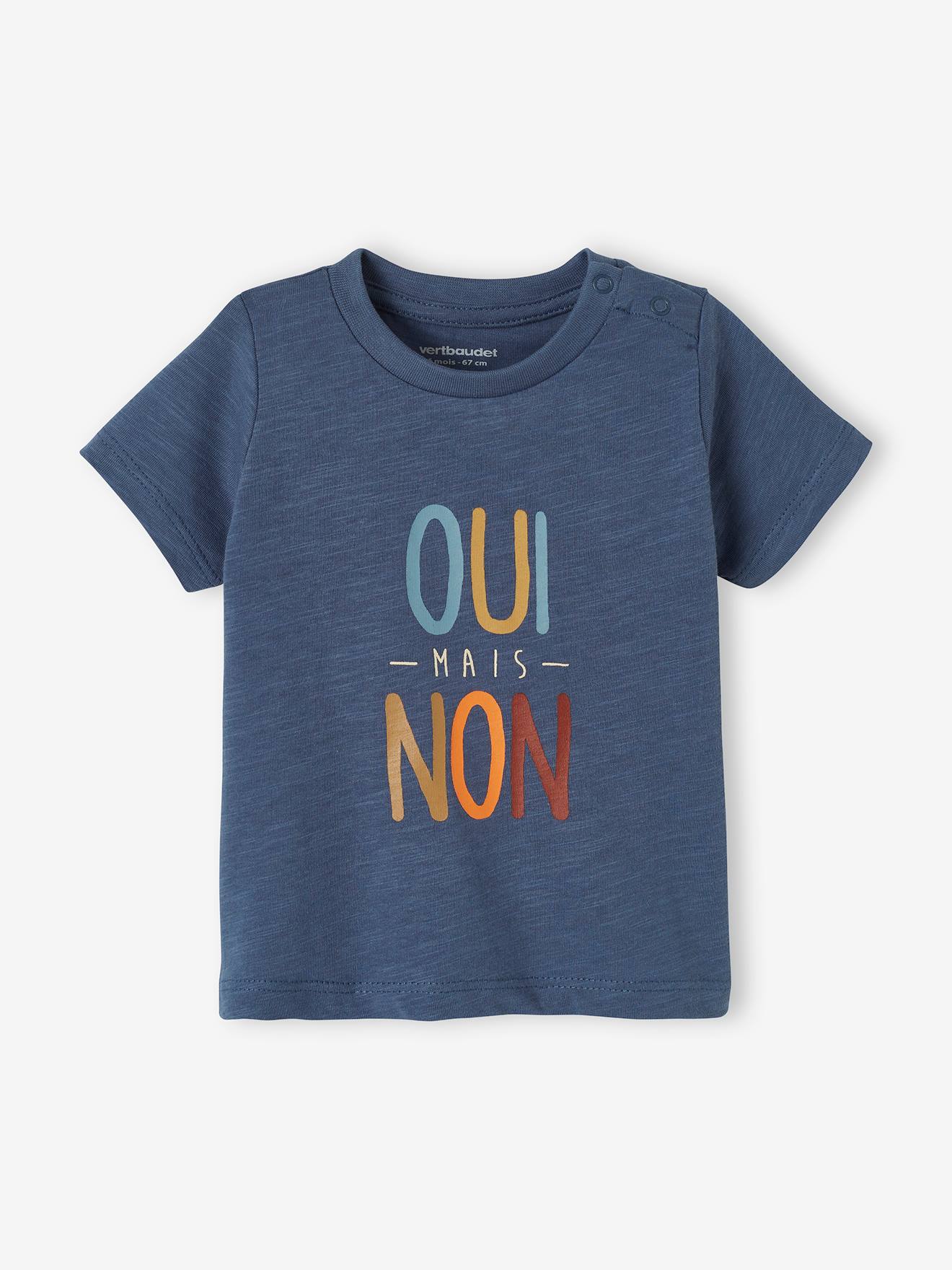 T-shirt imprimé bébé garçon gris chiné