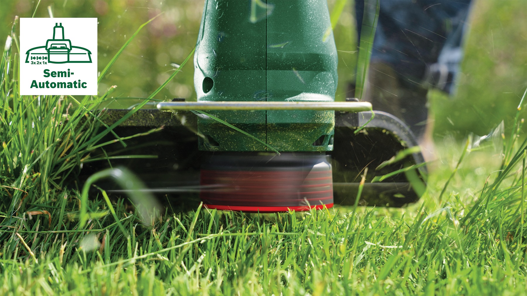Desbrozadora inalámbrica Bosch Green 06008C1F04 UniversalGrassCut 18V-26-500 (baterías y cargador no incluidos)