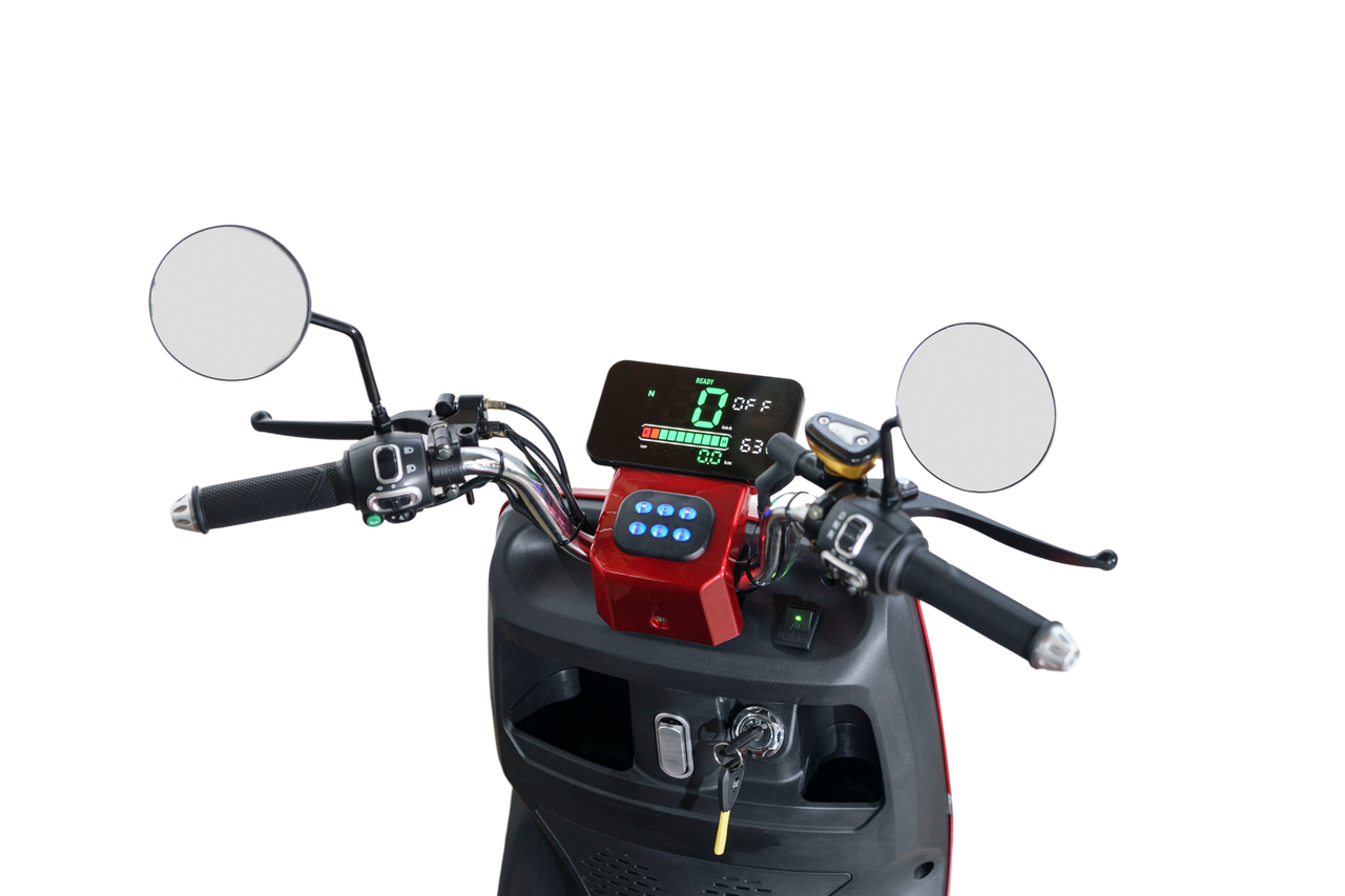 Stormborn R5 Elektro-Dreiradroller 25 km/h - rot