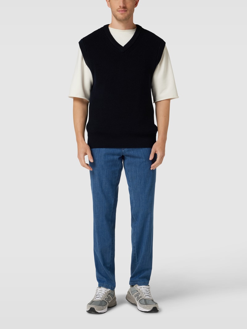 Jeans im 5-Pocket-Design Modell 'John' in blau meliert