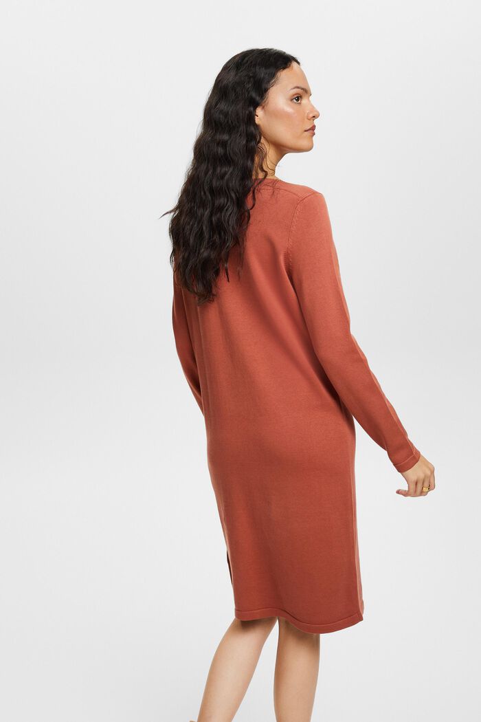 Pulloverkleid mit U-Boot-Ausschnitt