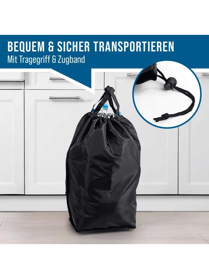 EASYmaxx EASYmaxx Pfandflaschen-Sammelbehälter, 100 l - 2 Tragetaschen & Klettverschluss günstig kaufen onesize