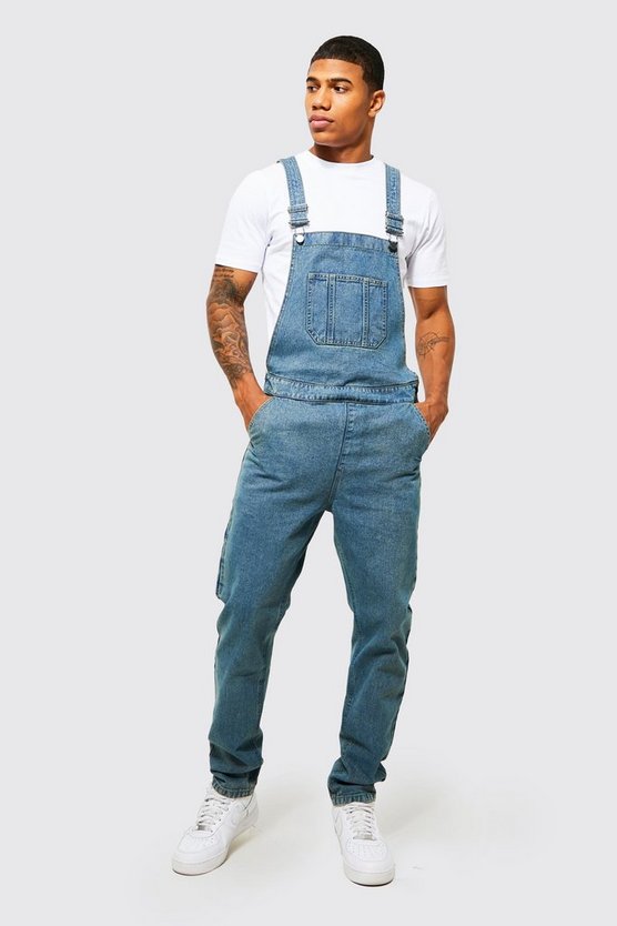 Lange Jeans-Latzhose