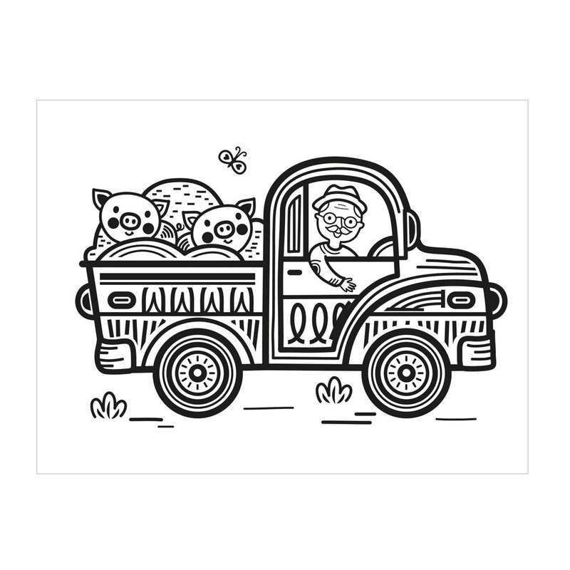 Livre Peinture magique à l'eau, Les camions - Lito