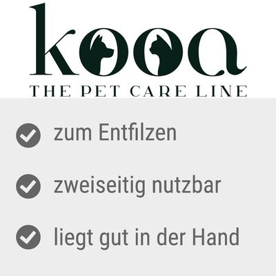 kooa Zweiseitiger Entfilzungskamm