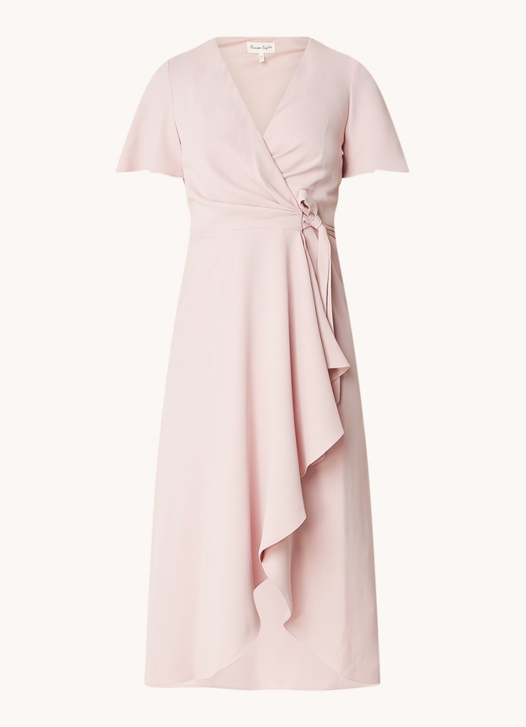 Rochie midi Phase Eight Julissa, model înfășurat, cu volane