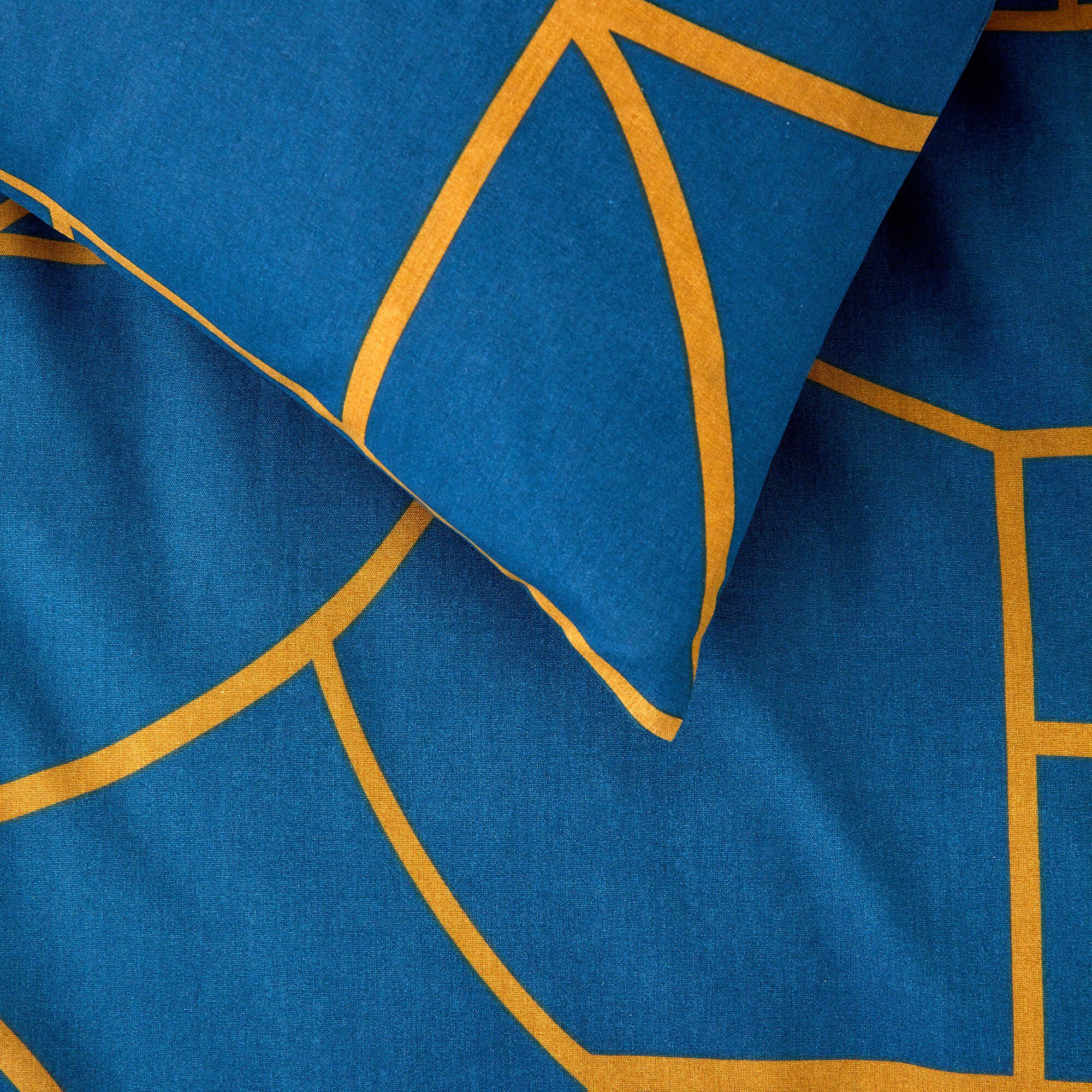 Linge de lit Geoffroy en coton à motifs graphiques