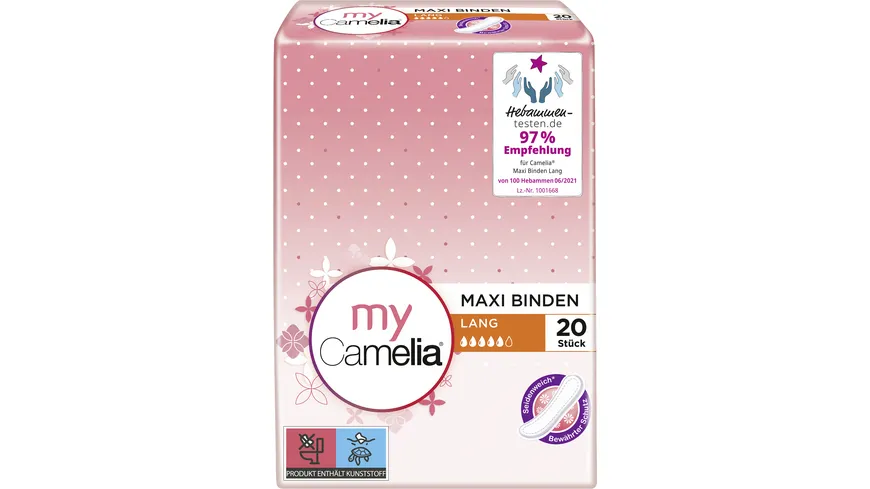 CAMELIA MAXI Binde Lang 20St.