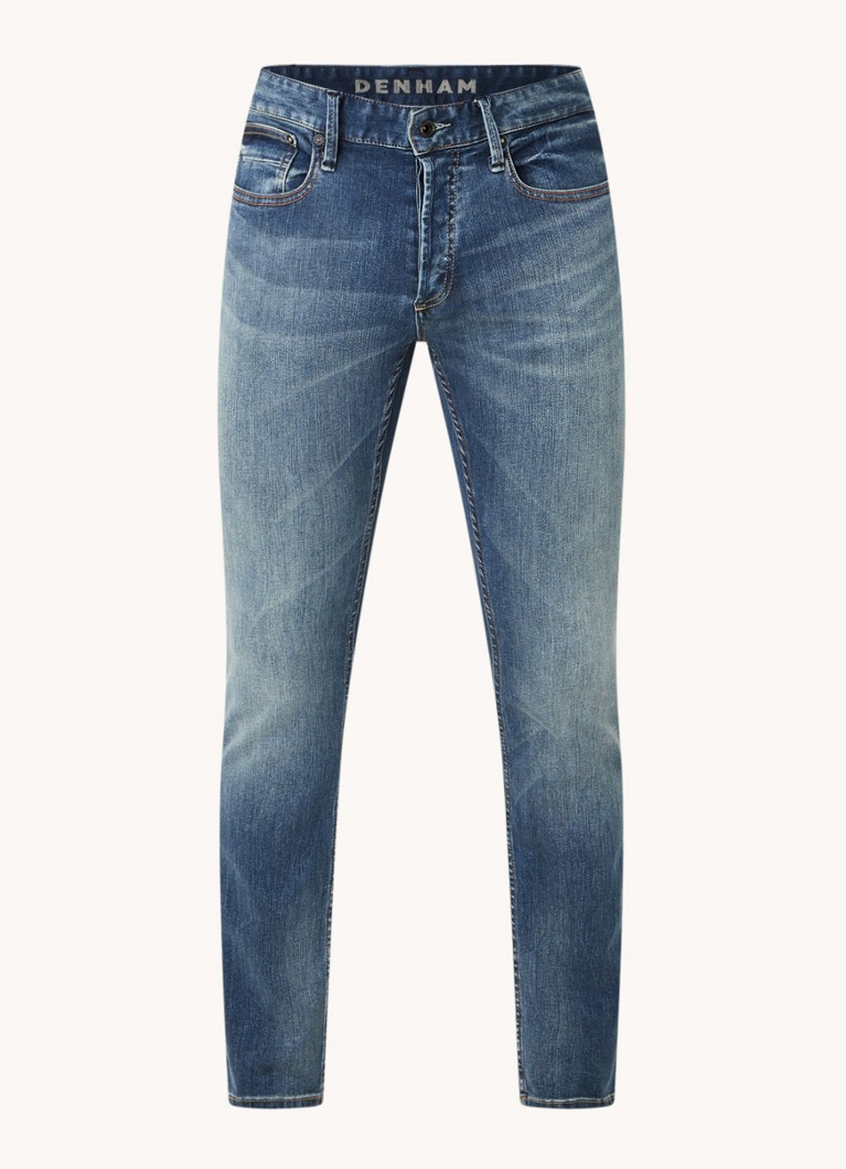 Denham Bolt -pillifarkut luomupuuvillasekoitteesta, jossa stretch-materiaalia