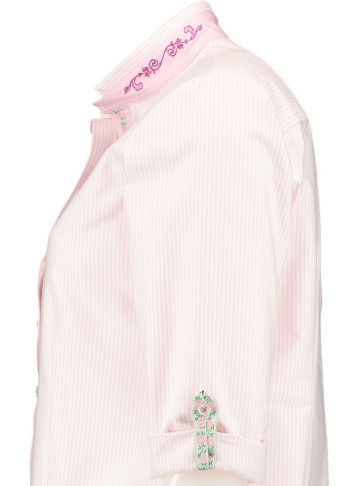 OS-Trachten Trachtenbluse Ladora in rosa günstig kaufen