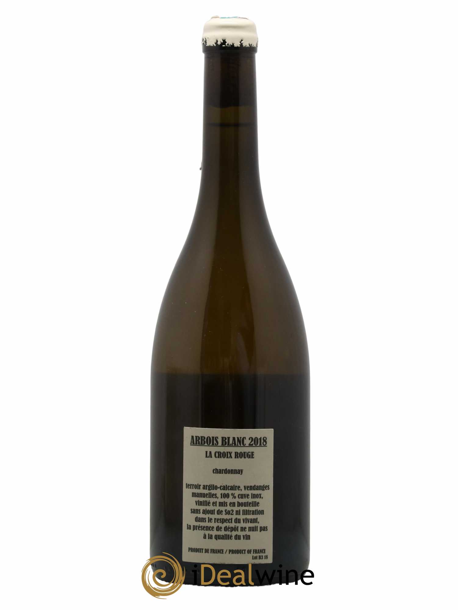 Arbois Chardonnay La Croix Rouge Adeline Houillon & Renaud Bruyère  2018 - Lot de 1 Bouteille