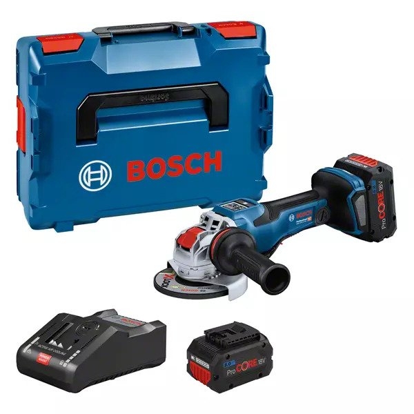 Bosch Blue 06019H6G01 GWX 18 V-15 PSC X-LOCK akumuliatorinis kampinis šlifuoklis 18 V ProCore 8.0 Ah ličio jonų