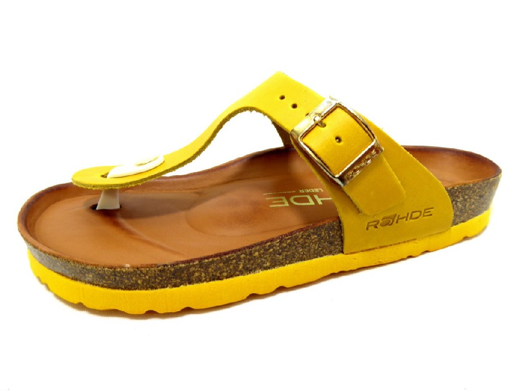 ROHDE Komfort Sandalen gelb