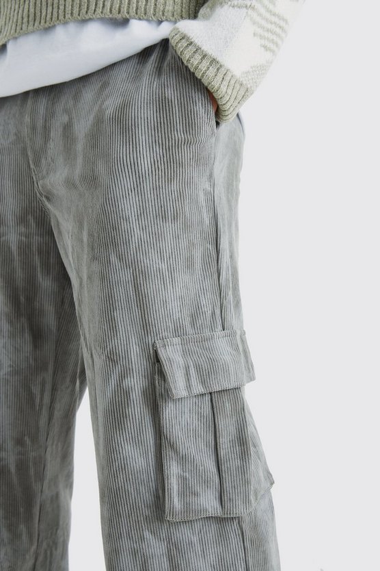Lockere Batik Cord-Cargohose
