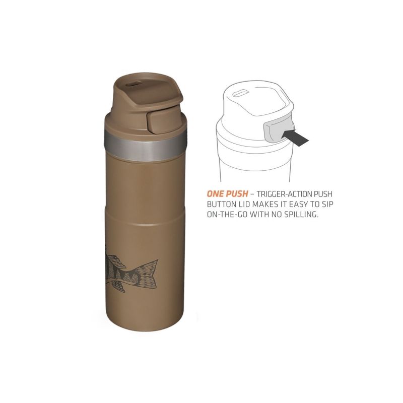 Stanley Classic Trigger-Action Travel Mug 16oz \/470ml Peter Perch Tan