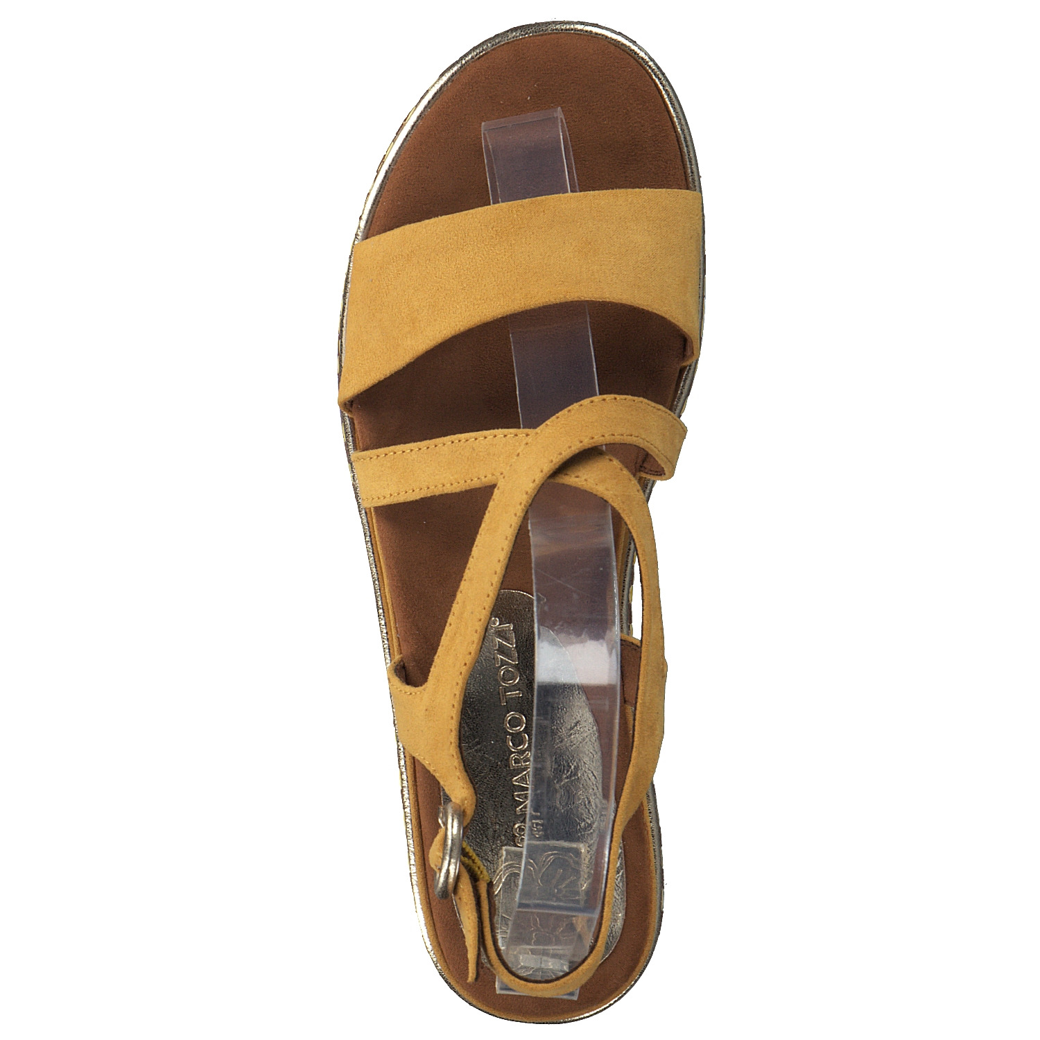 Marco Tozzi 28740, Klassische Sandalen, Damen, Gelb (Saffron Comb)