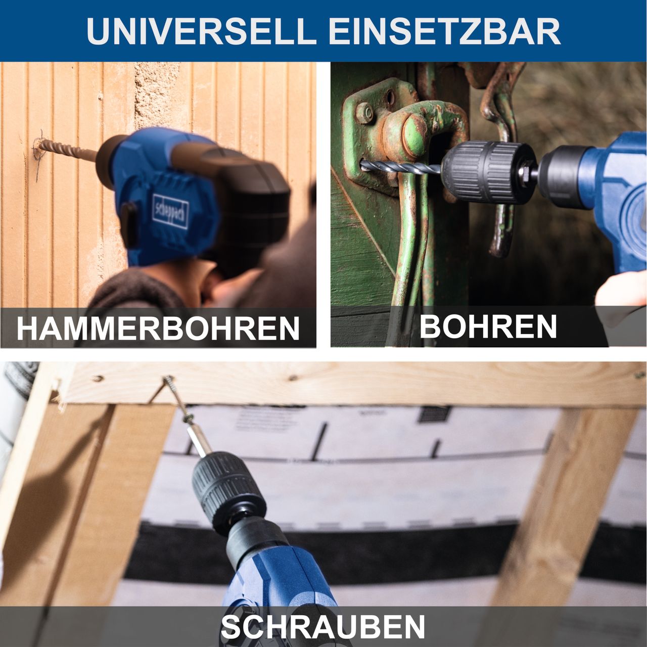 Scheppach Akku-Bohrhammer C-RHD130-X