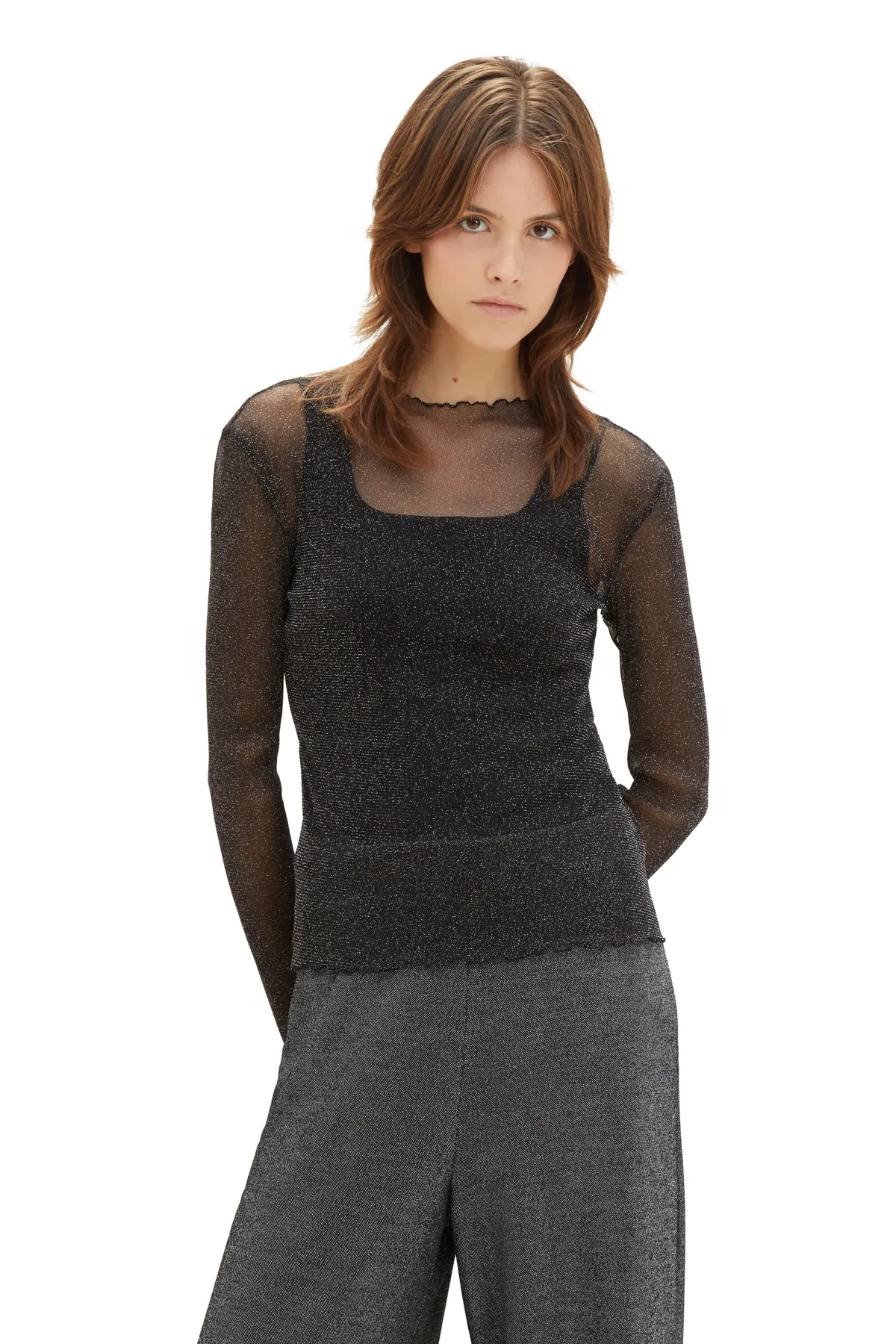 Tom Tailor Denim  Pullover - Schwarz - Regular Fit