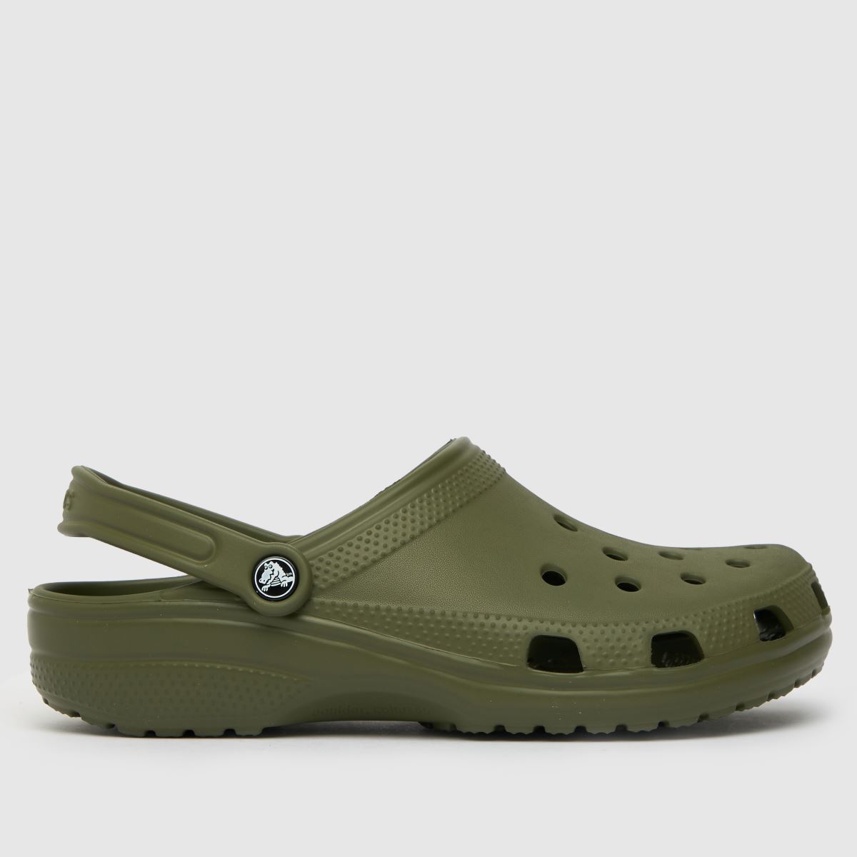 Crocs klasszikus klumpa szandál sötétzöld színben