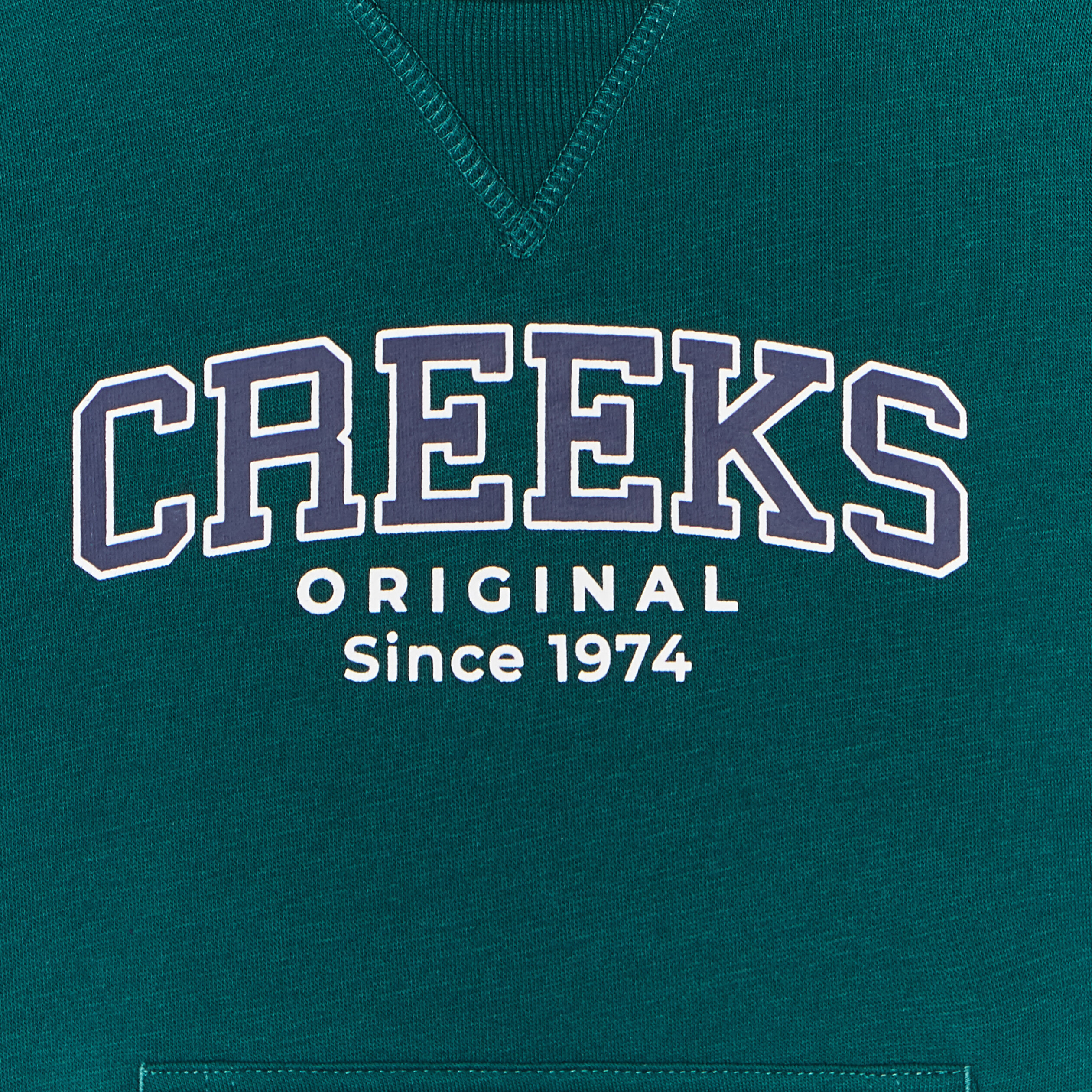 Sweat à capuche hoodie Creeks vert foncé garçon | La Halle