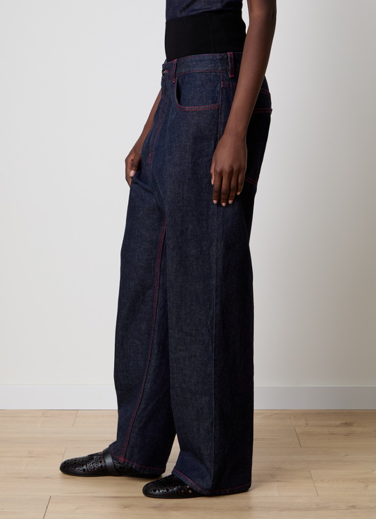 Alaïa high-waist loose-fit jeans with side pockets