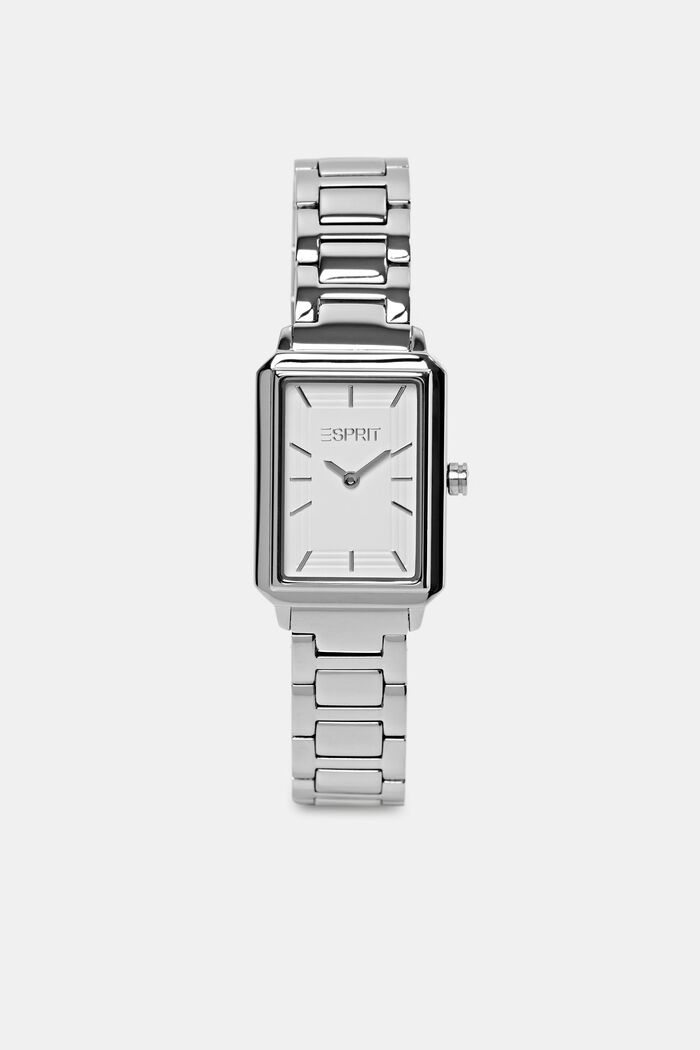Edelstahluhr mit Leder-Armband