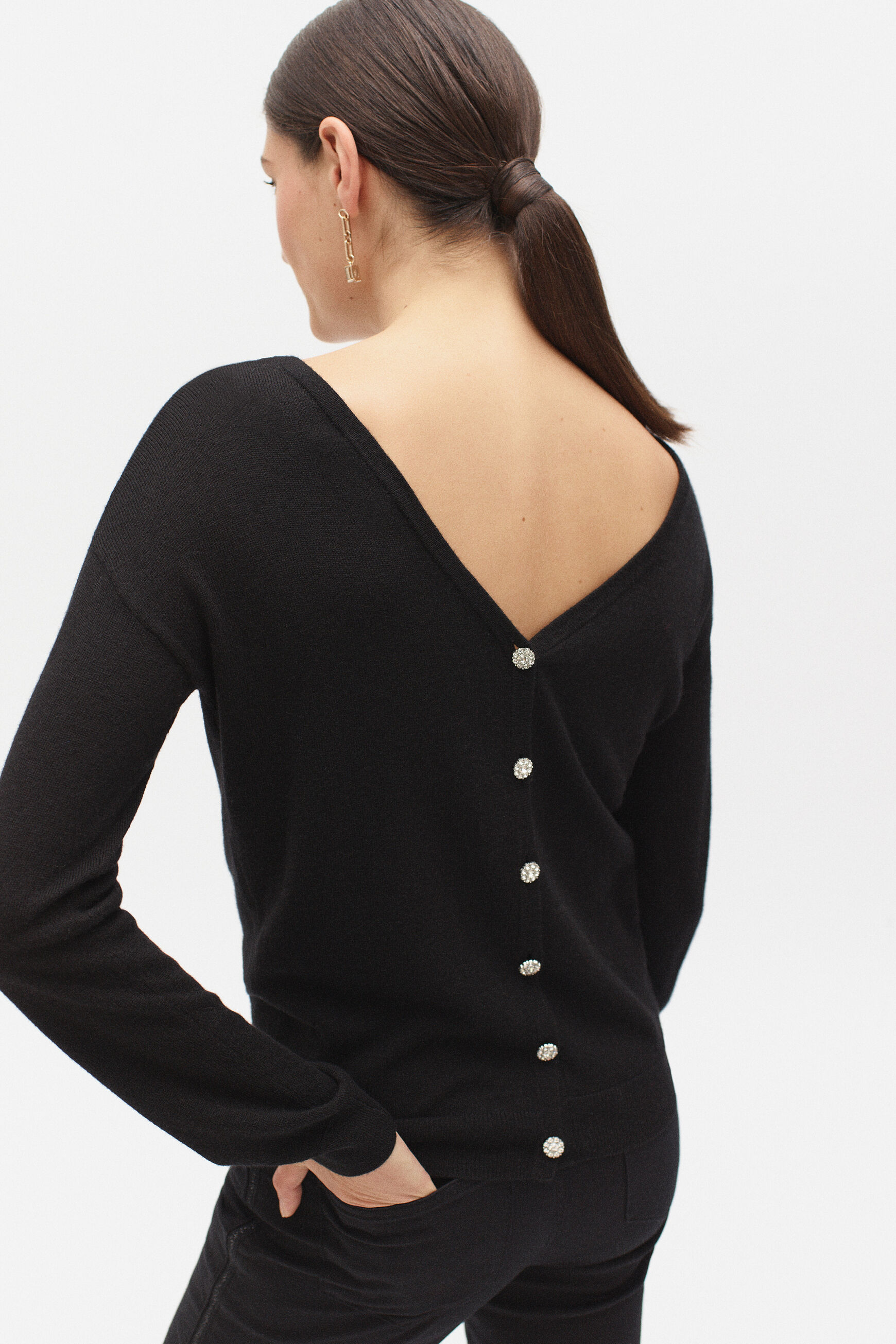 pull lilia noir femme