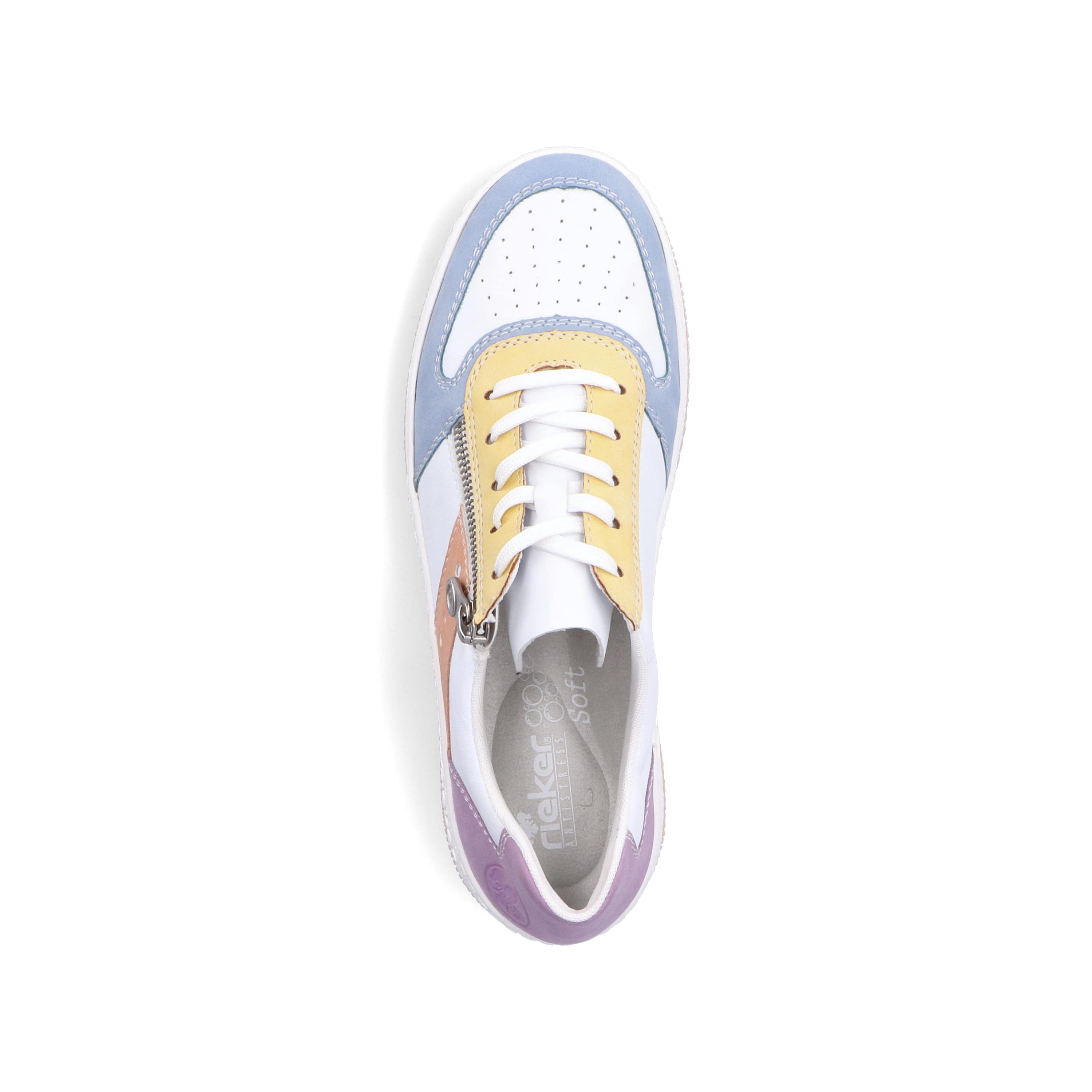 Rieker Damen Sneaker Low weiss-bunt