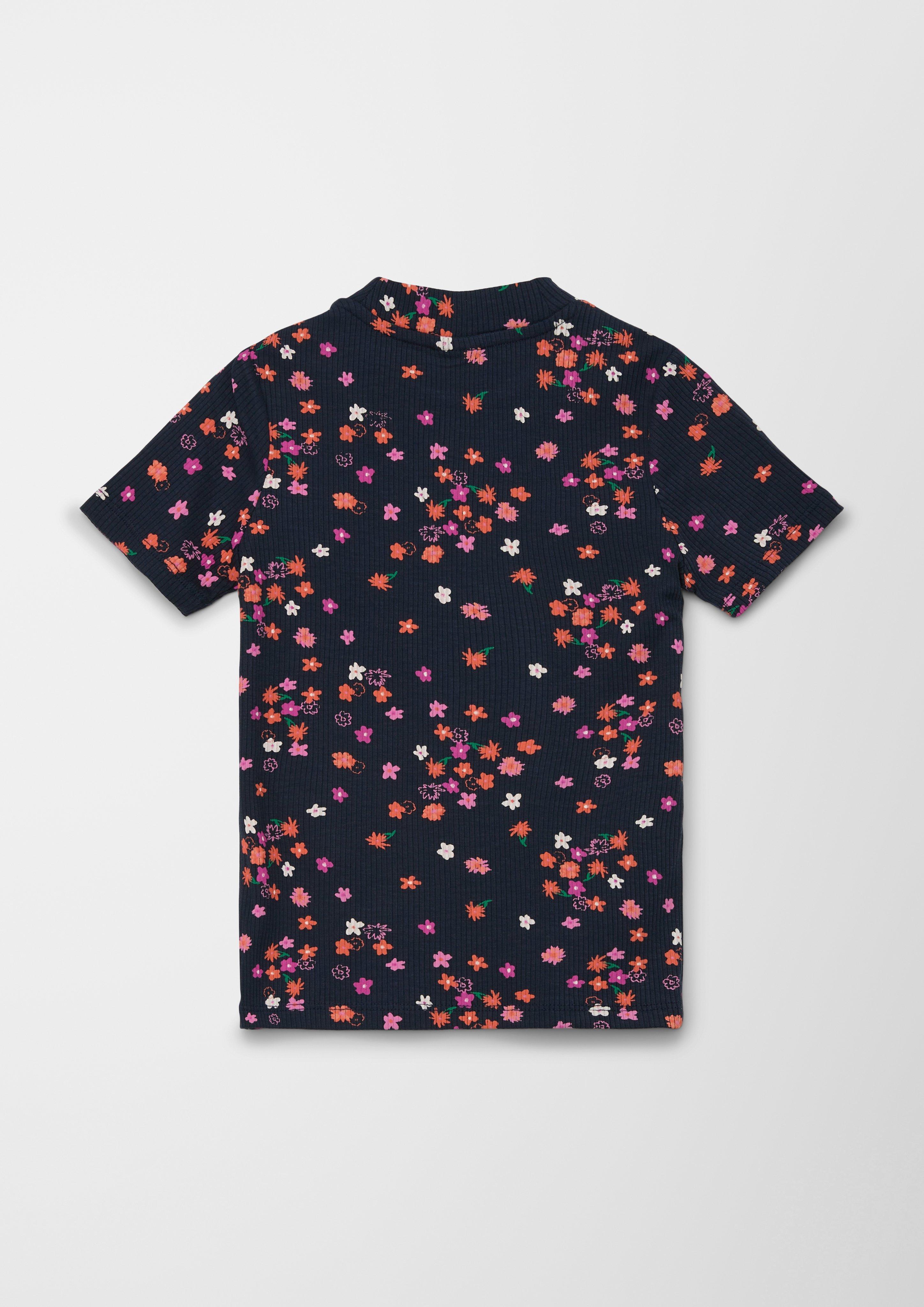 Rippshirt mit Allover-Print  2127417-59A4
