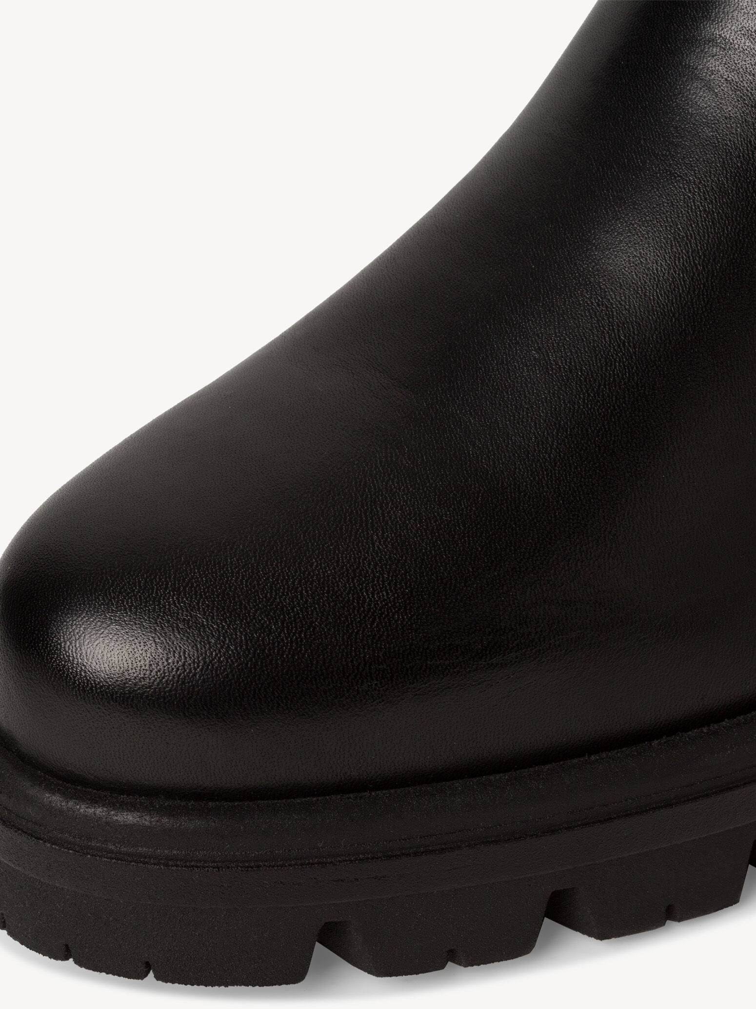 Bottine Chelsea en cuir - noir