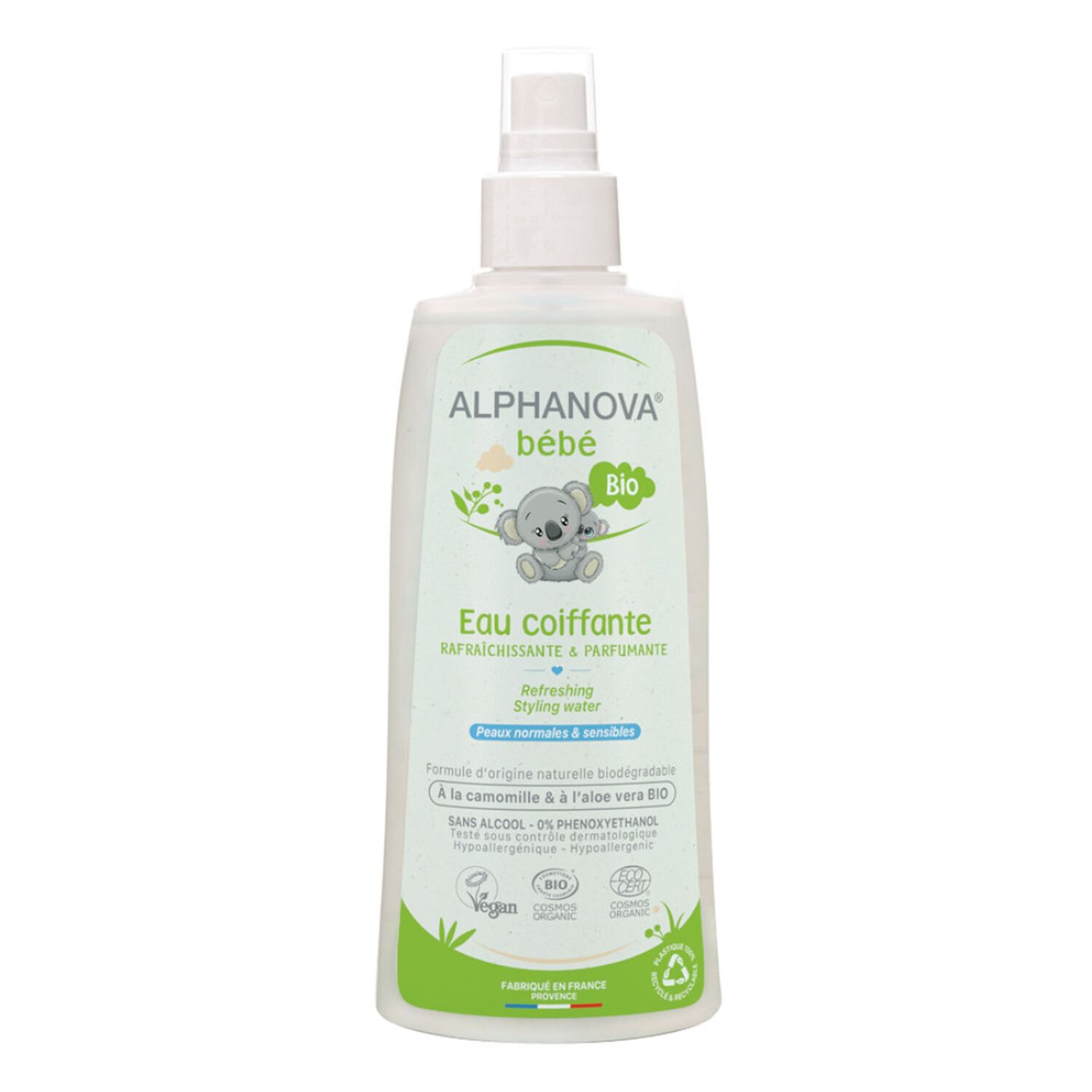 Alphanova Bébé Eau Coiffante Rafraîchissante & Parfumante Bio - 200 ml