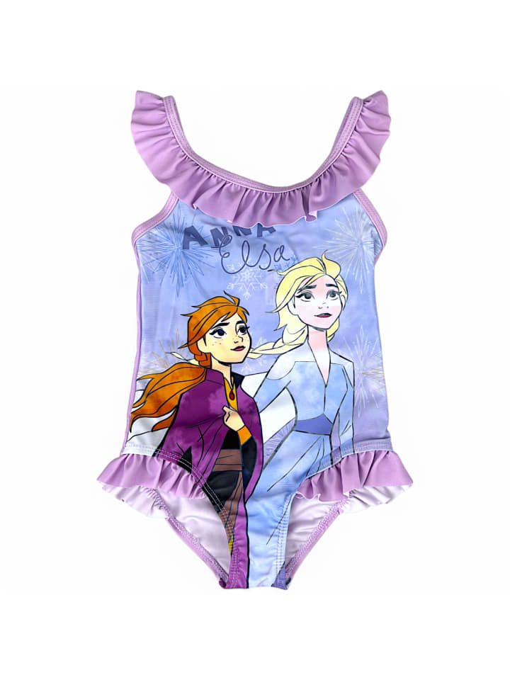 Disney Frozen Badeanzug Disney Frozen mit Rüschen in Lila günstig kaufen