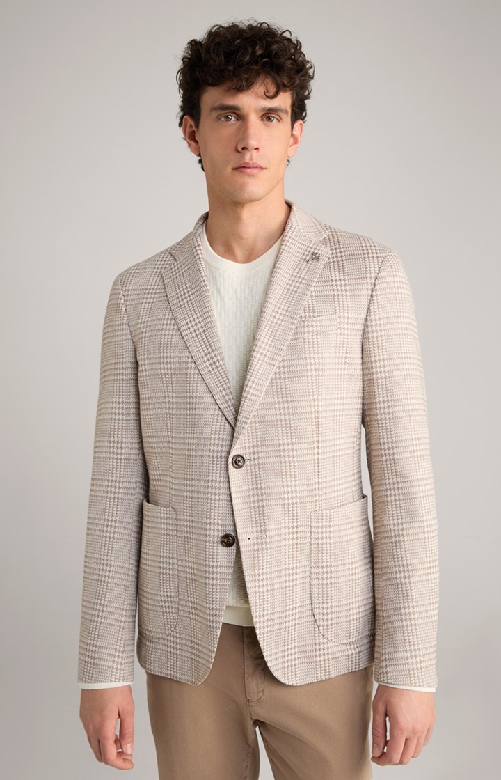 Sakko Hoverest in Beige kariert