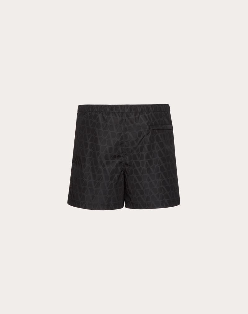 Nylon badedragt med Toile Iconographe-print