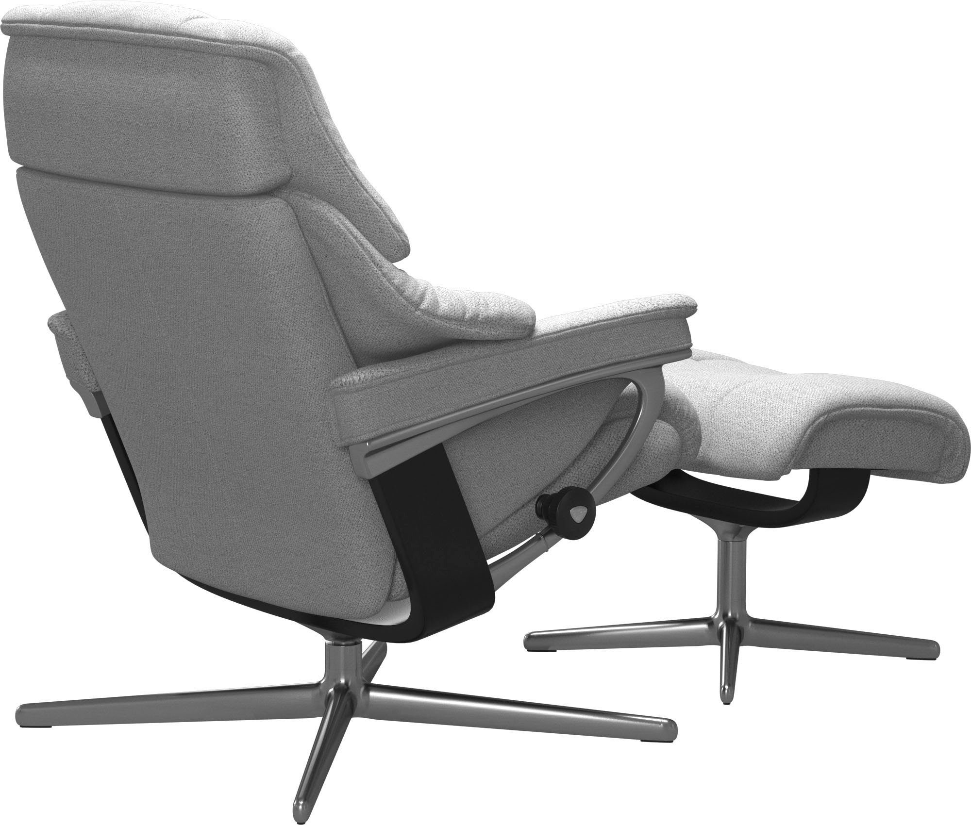 Stressless® Relaxsessel Reno, mit Cross Base, Größe S, M & L, Holzakzent Schwarz