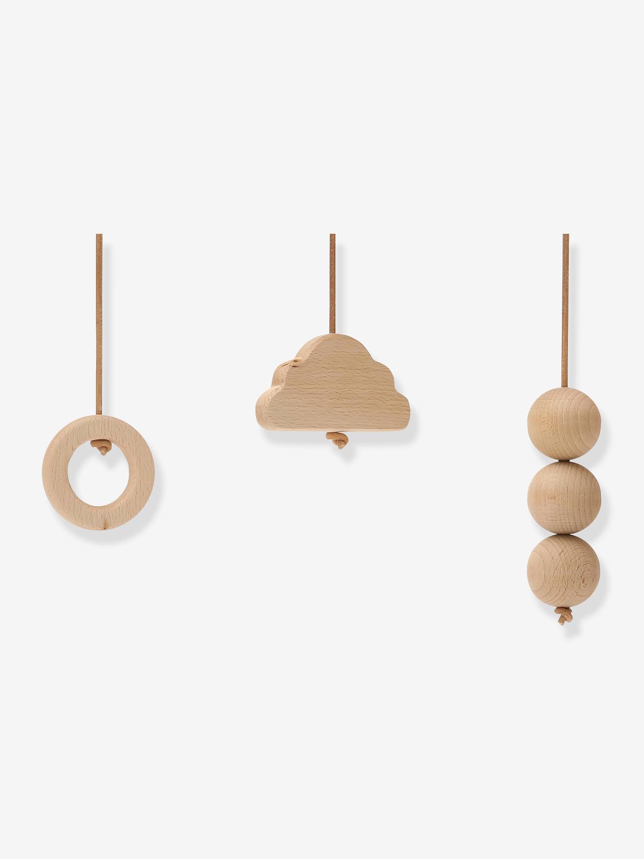 Arche d'éveil NAHO avec Jouets en Bois CHARLIE CRANE bois