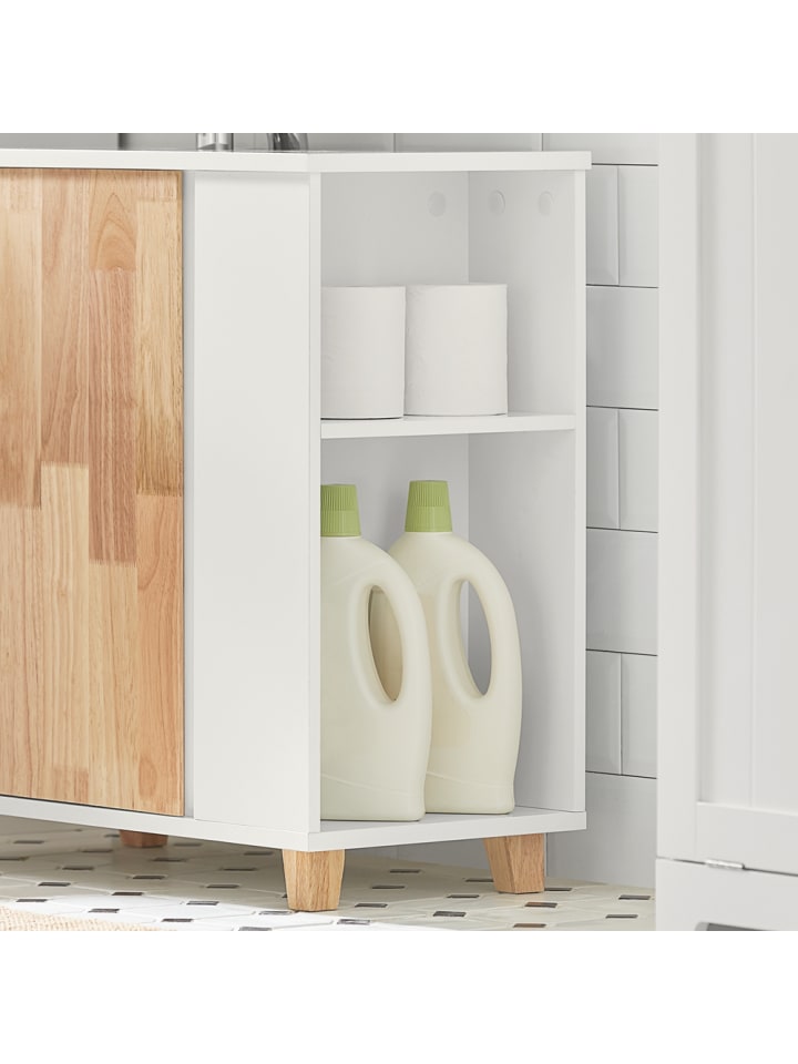 SoBuy Waschbeckenunterschrank in Weiß - (B)60 x (H)60 x (T)29cm günstig kaufen onesize