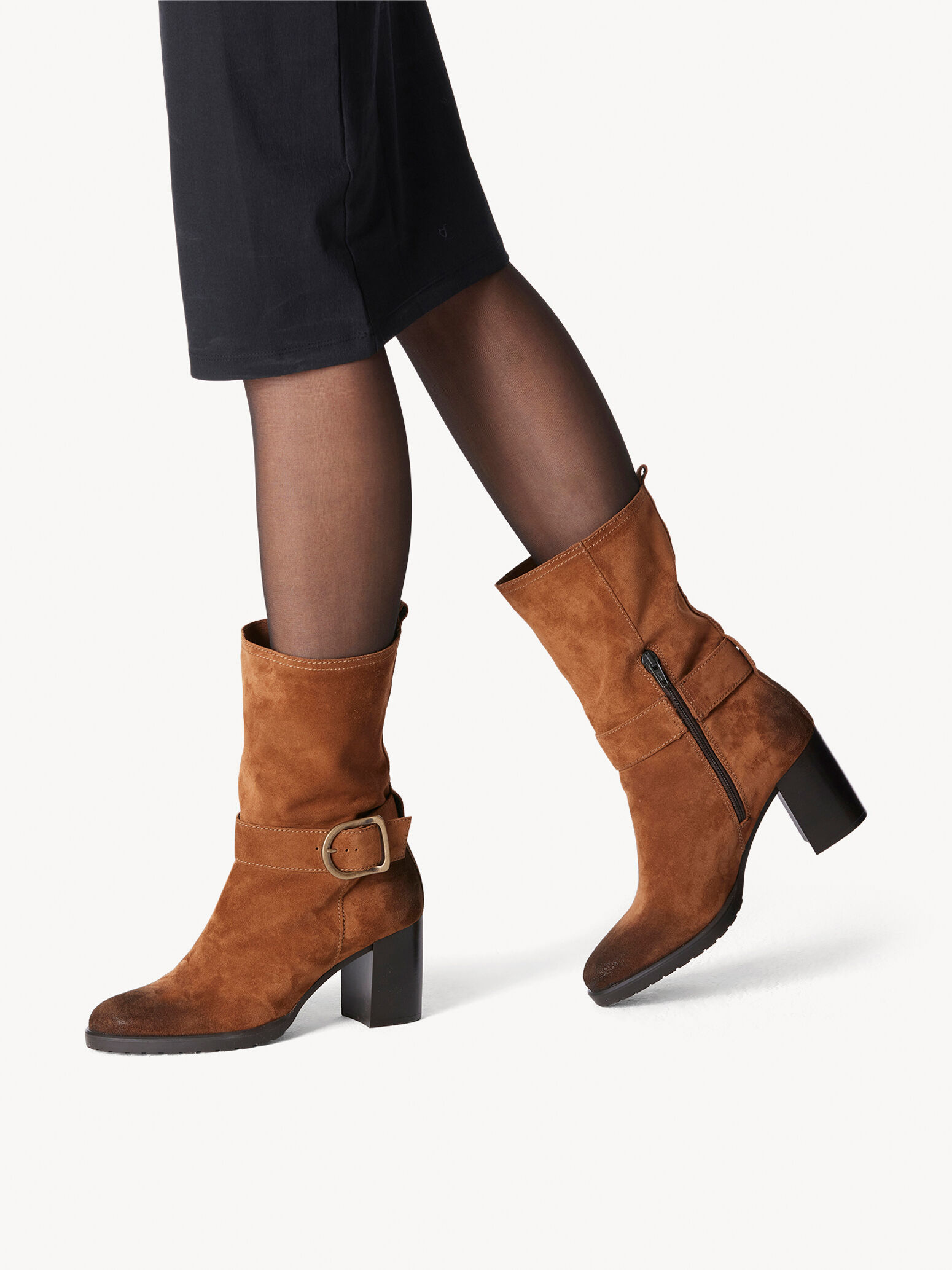 Bottes de cow-boy en cuir - marron