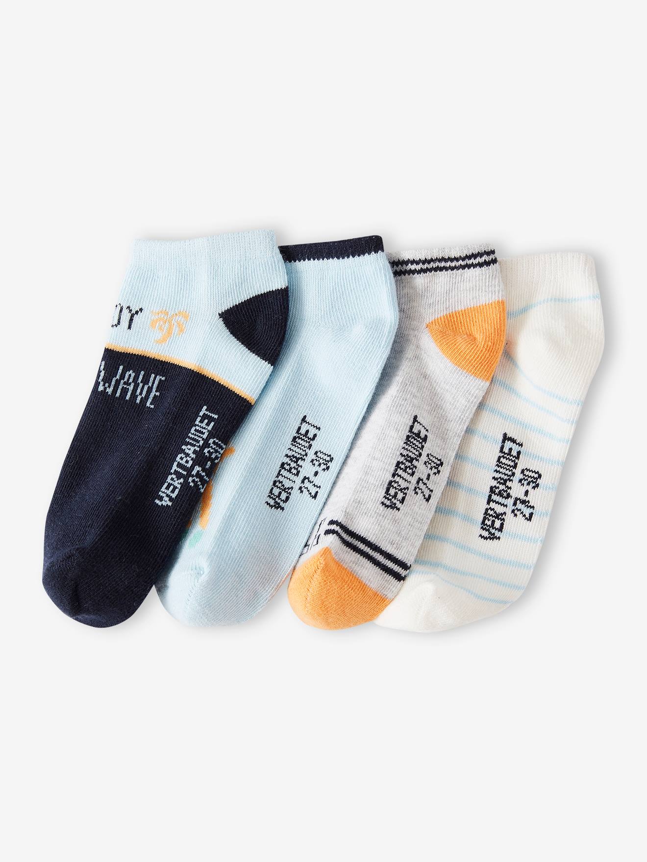 Vertbaudet 4er-Pack Jungen Socken Oeko-Tex - himmelblau