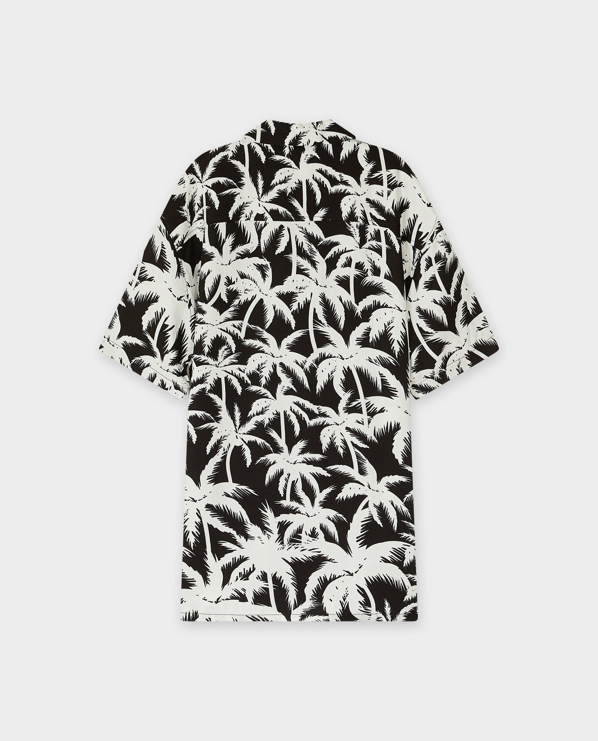 Cămașă Tiffosi cu imprimeu tropical negru