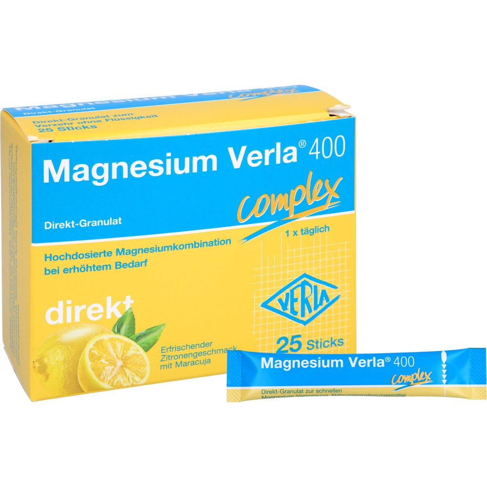 MAGNESIUM VERLA 400 Zitrone Direkt-Granulat