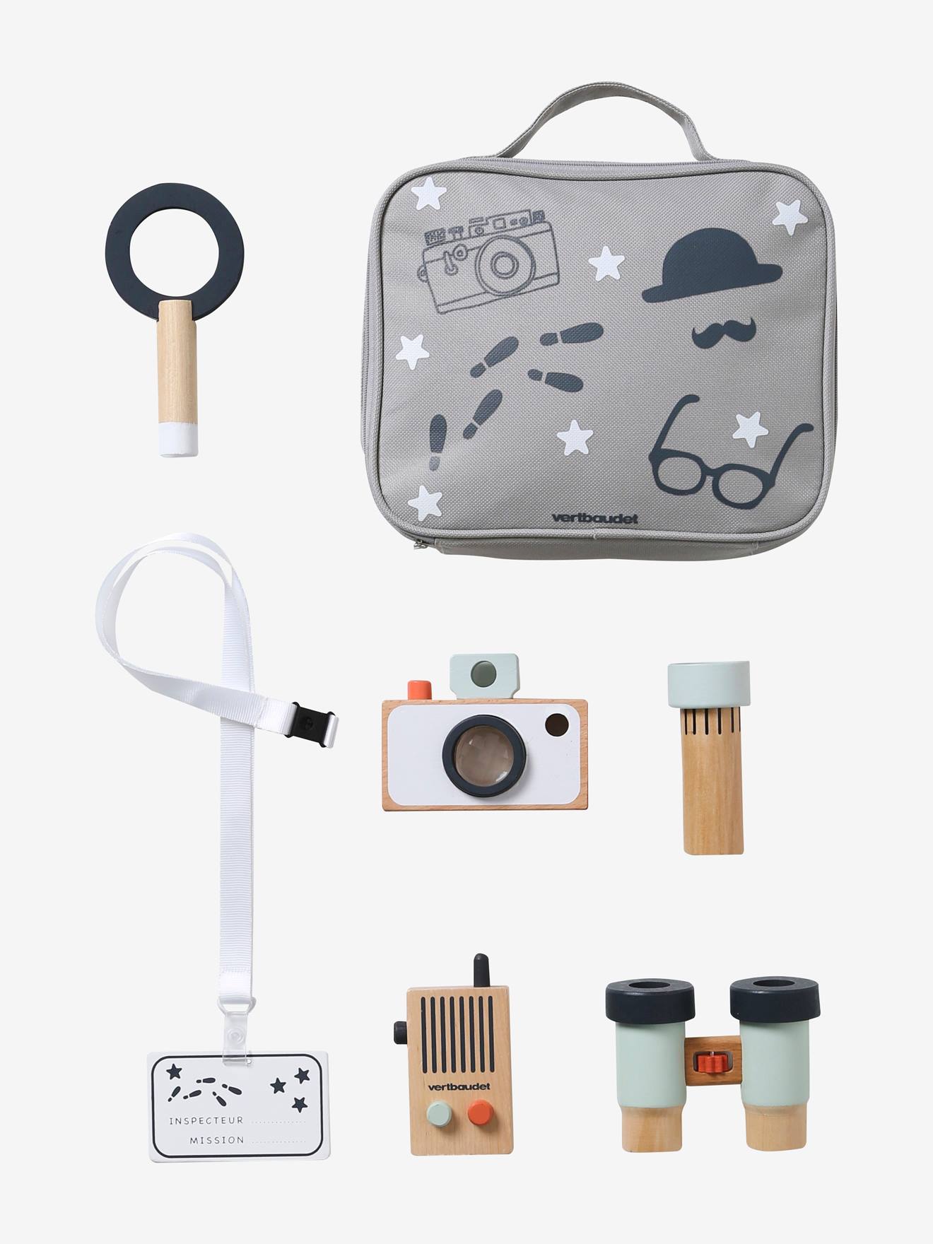 Kit du détective en bois FSC® gris