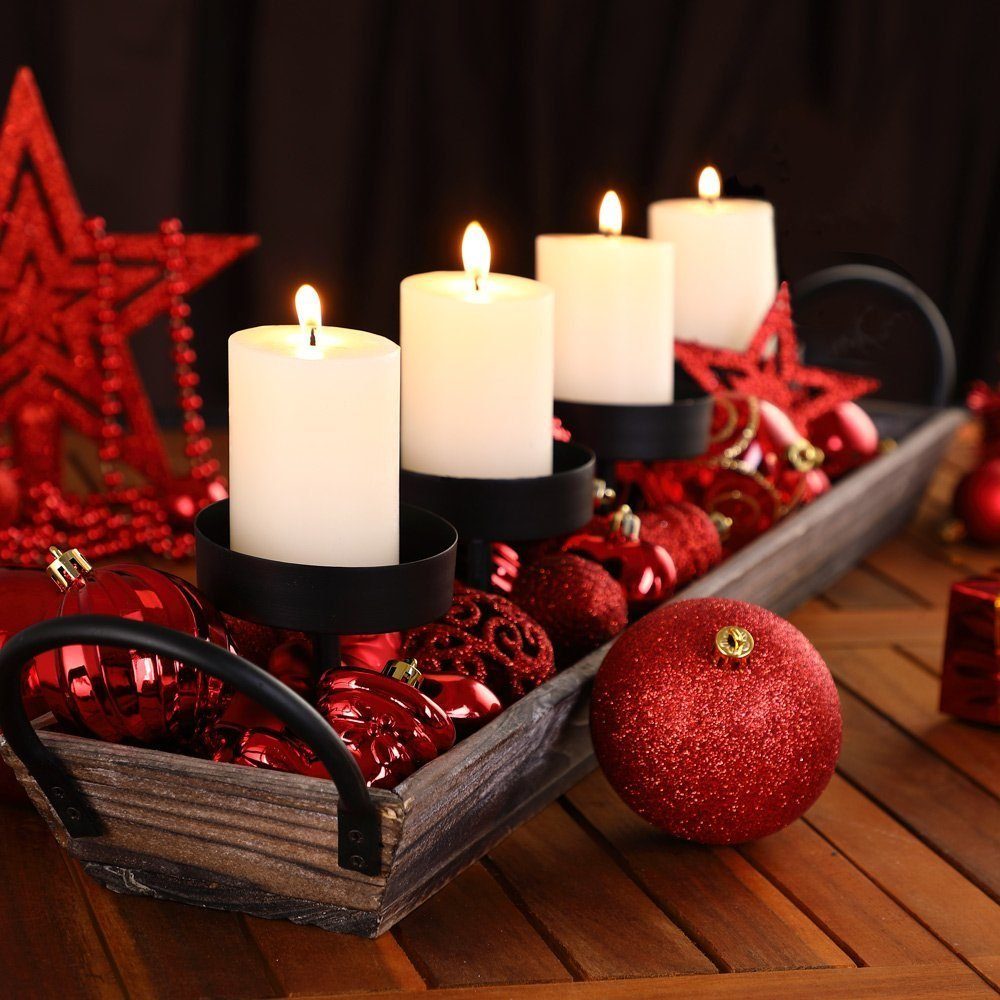 JUNG Christbaumschmuck Christbaumkugeln Weihnachtskugeln 100Stk Christbaumschmuck Kugeln (100-tlg), Weihnachtsdeko Weihnachtsbaumkugeln Weihnachtsschmuck Weihnachten