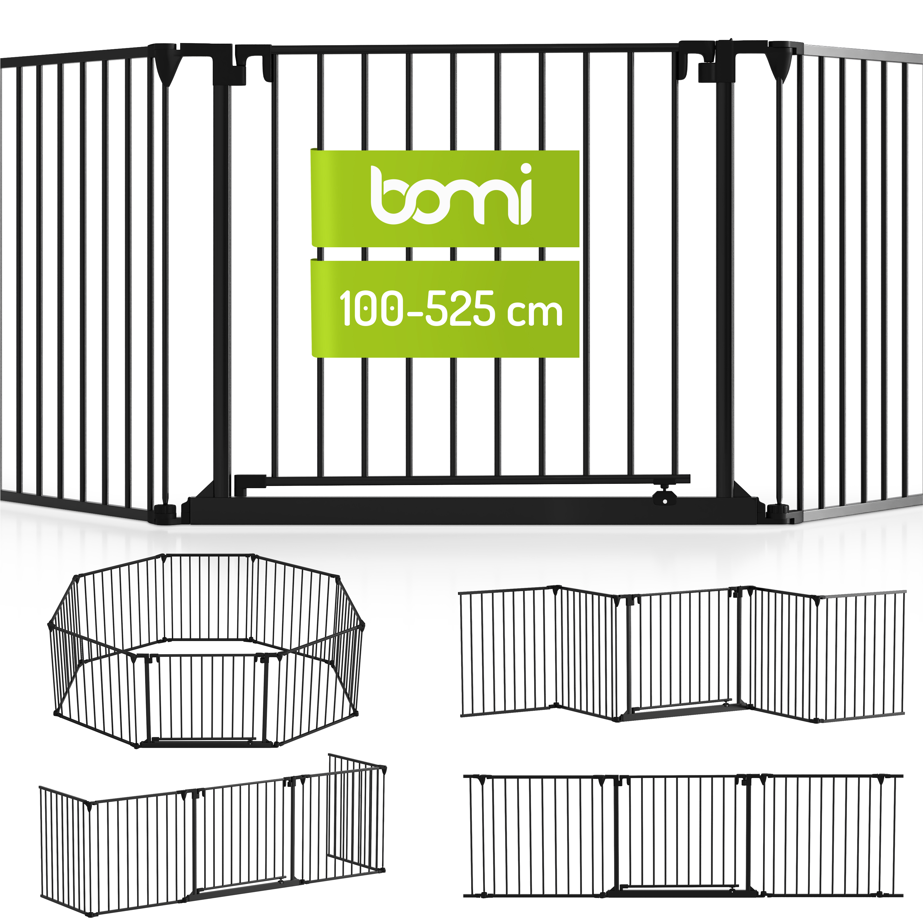 bomi Türschutzgitter & Hundeklappen bomi Absperrgitter Milo 223-525 cm L