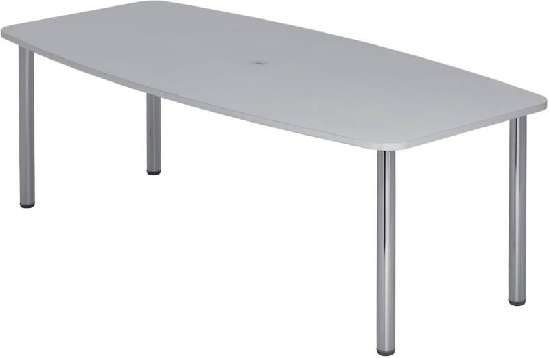 Hammerbacher Konferenztisch KT22C Grau, Silber 2.200 x 1.050 x 740 mm