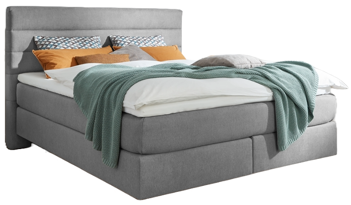 Oschmann Boxspringbett 21014 Grau 180 x 200 cm