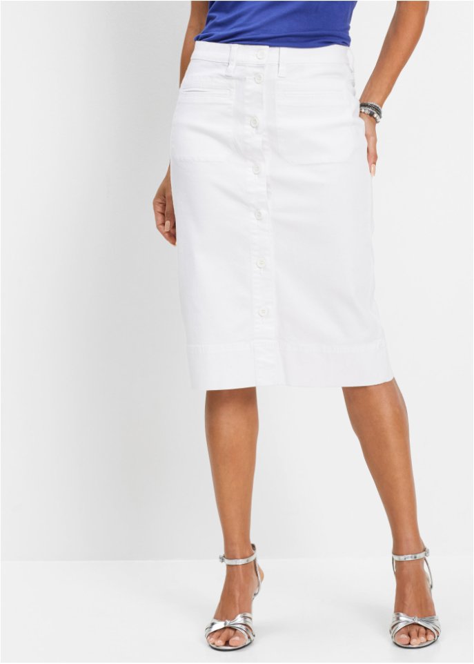 Jeansrock mit Knöpfen