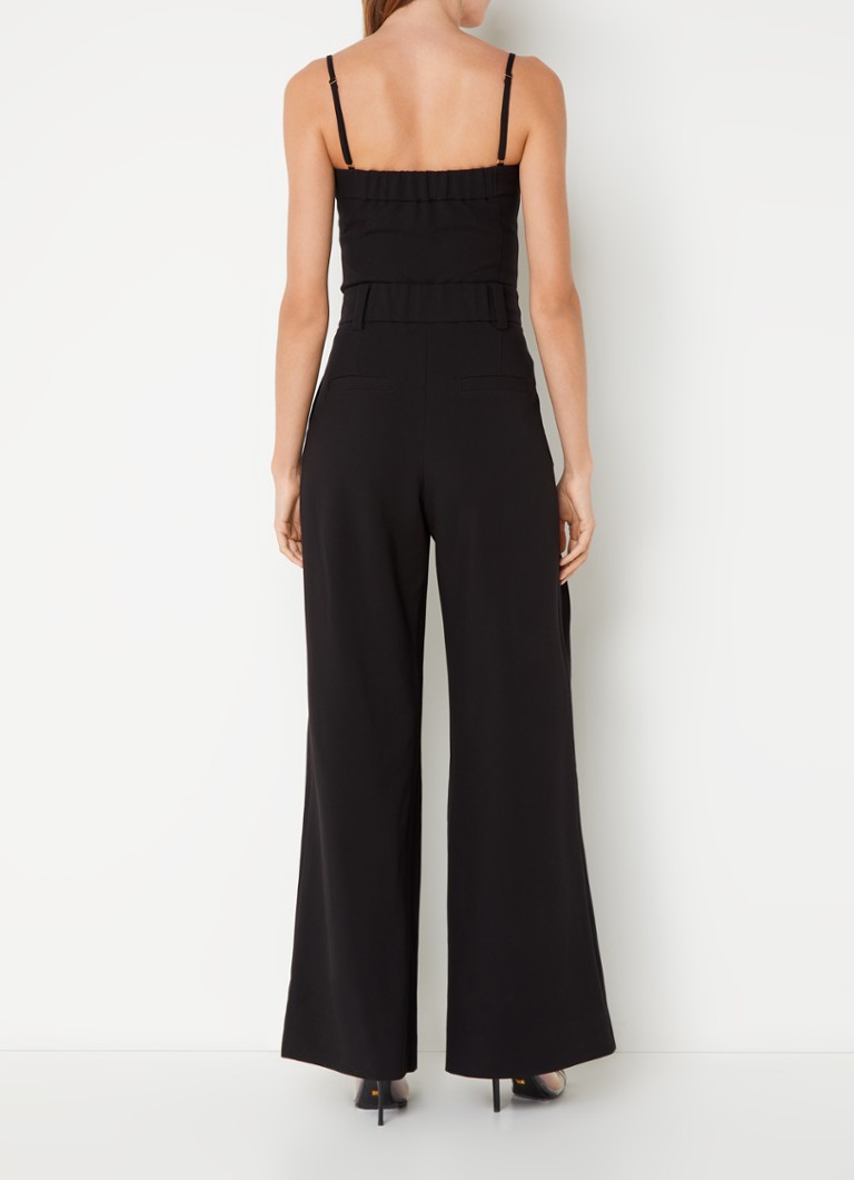 JOSH V Aspen wide fit jumpsuit with side pockets and pleat details
